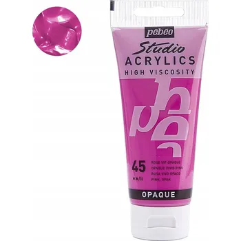 Výtvárné potřeby Akrylové barvy Pebeo růžová 1 ks 100 ml