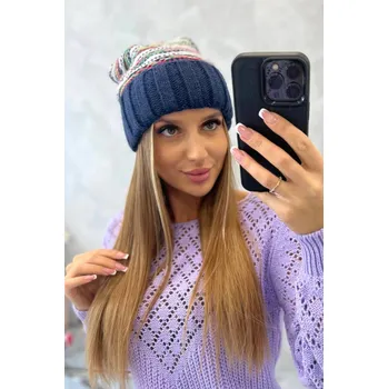 Čepice Dámská zimní čepice navy od K-Fashion, UNI i519_23286-U