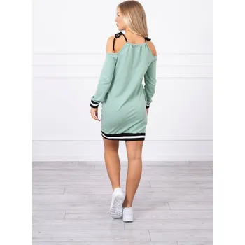 Dámské šaty Dámské Chic tmavě mátové šaty K-Fashion, UNI i519_18719-U