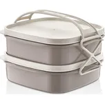 Qluy Jídlonosič plastový 2 patra 2 x 1…