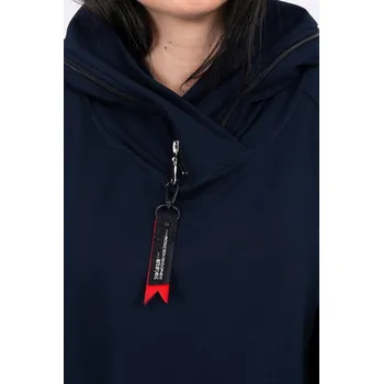 Oversize tunika s kapucí na zip - tmavě modrá K-Fashion, UNI i519_16549-U