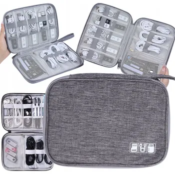 Cestovní taška CESTOVNÍ ORGANIZÉR pouzdro na elektroniku, taška na kabely a nabíječky, obal