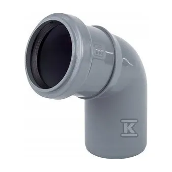 Kanalizační potrubí PP-HT Koleno 40/67 pro vnitřní kanalizaci, sanitární, šedé, Onn