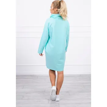 Dámské šaty Dámské mátové šaty s kravatovou stuhou K-Fashion, UNI i519_19405-U