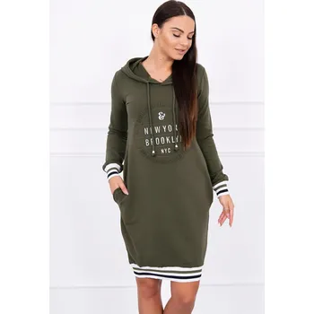 Dámské šaty Dámské khaki pohodlné šaty Brooklyn od K-Fashion, UNI i519_10106-U