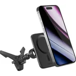 Držák do auta EPICO + bezdrátová nabíječka Qi2 Mag+ - podp. MagSafe - do mřížky - černý