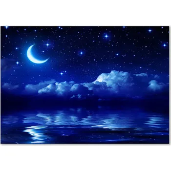 Obraz Skleněný panel 70 x 100 x 4 mm tvrzené sklo broušené modrý