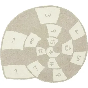 Koberec Vlněný kobereček OYOY Nautilus Hopschotch béžová barva M107578 08X