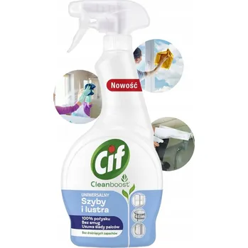 Univerzální čisticí prostředek Sada pro údržbu CIF Do Mycia Szyb Okien Luster Uniwersalny Pro Povrchy Bez Šmouh 0,5L 1 ks 500 ml