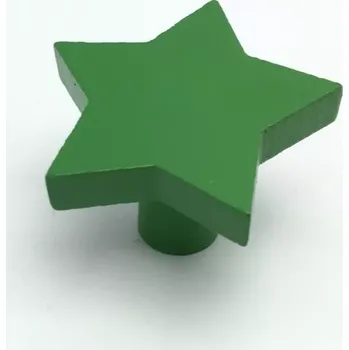 Nábytkové kování Nábytková knopka Hvězdička zelená