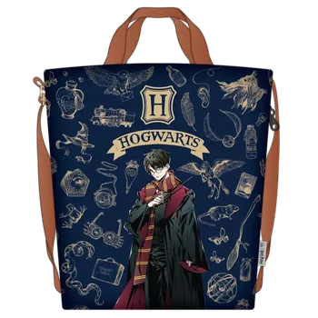 Nákupní taška Harry Potter nákupní taška navy & gold