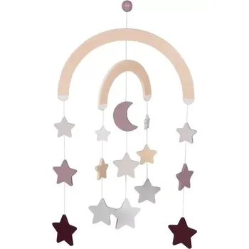 Goki Dřevěný závěsný Hvězdičky fialové