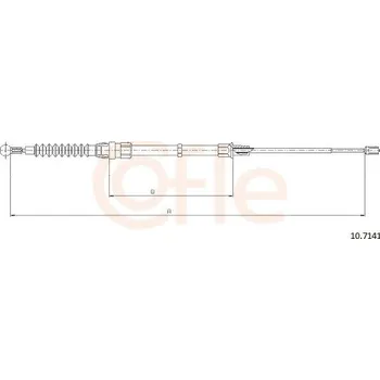 Autodíl Tažné lanko, parkovací brzda COFLE 10.7141