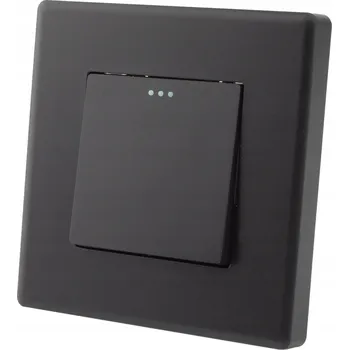 vypínač Jednopólový Vypínač/Přepínač Schodišťový Černý Set s Rámem MIUUN Sublime