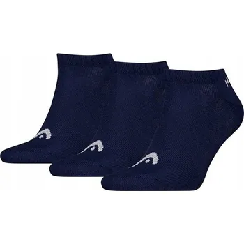 Pánské ponožky SPORTOVNÍ PONOŽKY HEAD ALL SPORTS TRAINING SNEAKER SOCKS, 3 PÁRY, TMAVĚ MODRÉ, VELIKOST 43-46