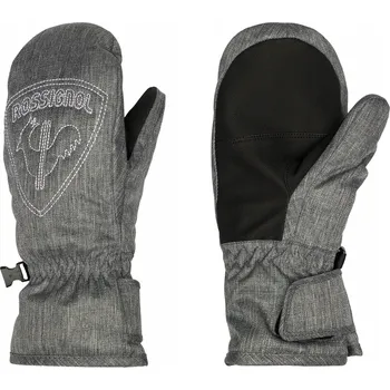 Rukavice Dětské lyžařské rukavice Rossignol Jr Rooster M šedá vřesová (heather grey) velikost 14