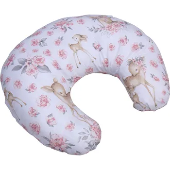 Kojící polštář Scarlett Kojící polštář 150 x 57 x 15 cm růžový/srneček