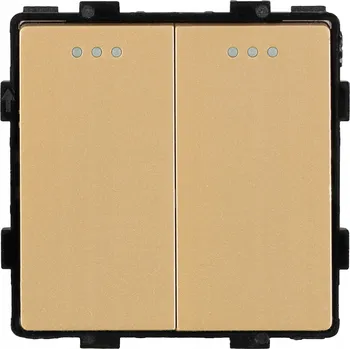 vypínač Dvojitý Klasický Zlatý Spínač/Vypínač do Rámu MIUUN