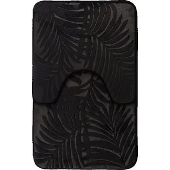 Koupelnová předložka Koupelnová předložka Alsea Floryda černá 50 x 80 cm