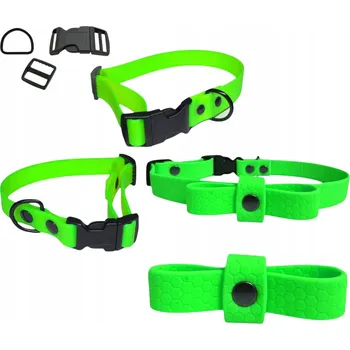 Obojek pro psa OBROŽEK S MAŠLÍ PRO MALÉ PSY MĚKKÝ VODĚODOLNÝ BIOTHANE HEXA S