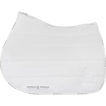 Jezdectví ACAVALLO Dečka podsedlová Quilted Louvre Square Logo Acavallo, skoková, bílá FULL