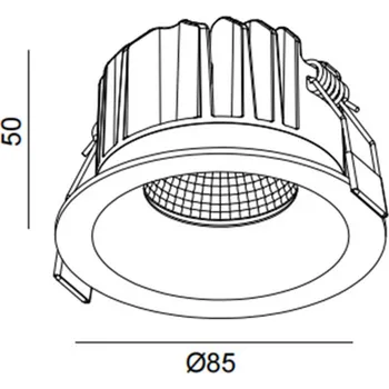 Lampička The Light Group SLC LED vestavné svítidlo OnePro Soft, bílé, 4 000 K, hliník bílá 1 x 12 W LED - Doprava zdarma