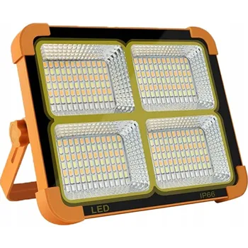 VÝKONNÝ PŘENOSNÝ HALOGEN PRACOVNÍ SVĚTLO SOLÁRNÍ 100W 336LED POWERBANKA