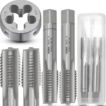 Závitořezný nástroj Závitníky M18 Ruční 2ks M18x2.5 + Závitová očka