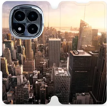 Pouzdro na mobilní telefon Flipové pouzdro Mobiwear - Xiaomi Redmi Note 14 Pro 4G - M138P New York (Knížkové flip pouzdro, obal, kryt na mobil Xiaomi Redmi Note 14 Pro 4G - M138P New York, materiál Umělá kůže + TPU - ochrana 360°, stojánek, silikonová vanička, magnetické zavírání)