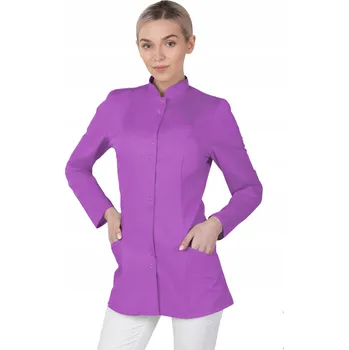 Kuchyňská zástěra 50 DÁMSKÝ LÉKAŘSKÝ PLÁŠŤ NA ZIP SE STOJAKEM KOSMETICKÝ ZÁSTĚRA 141SD