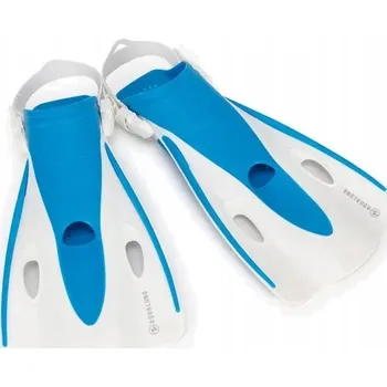 Ploutve Šnorchlovací Ploutve Aqualung Twister modrobílé velikosti L-XL