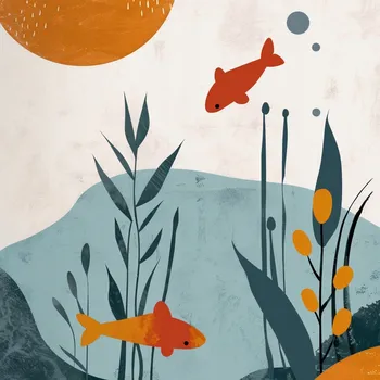 Plakát Plakát Podmořský svět bez rámu 60 x 60 cm