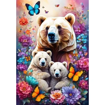 Alipson Mateřská láska kolekce Medvědi 1000 dílků