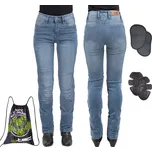 Dámské moto jeansy W-TEC Lustipa Barva: Modrá, Velikost: XS