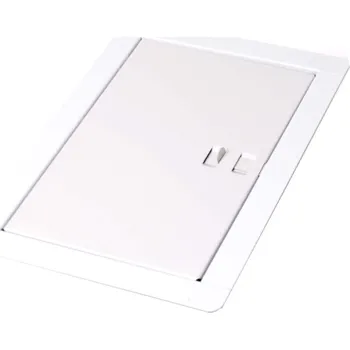 Obraz REVÍZNÍ DVÍŘKA KOVOVÁ BÍLÁ 14x21cm