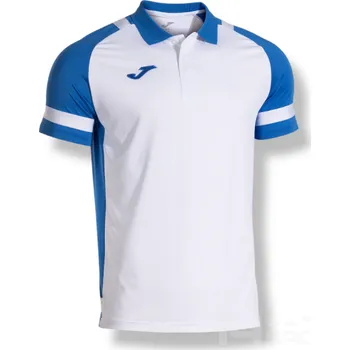 Pánské tričko Polokošile JOMA LIDER, barva bílá - modrá, velikost 6XS
