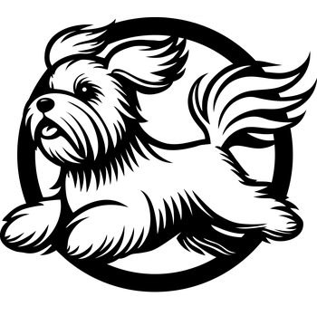 Vsepropejska Maltézský psík 4 dřevěná dekorace na zeď Rozměr (cm): 38 x 34