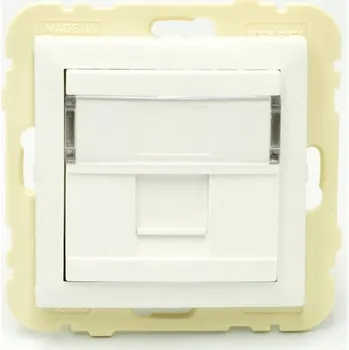 Elektrická zásuvka EFAPEL ELEMENT ZÁSUVKA TEL/PC BÍLÁ 90441 SBR