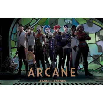 Plakát PYRAMID Arcane - Characters in Zaun Arcade 91.5 × 61 cm