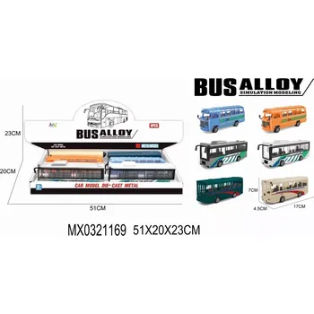 autíčko Alltoys Autobus 157 šedo-zelený