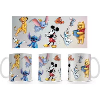 Pyramid Disney postavy bílá 315 ml