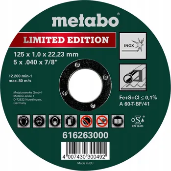 Řezný kotouč Řezný kotouč Metabo 616263000