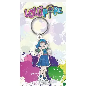 Gumová klíčenka LOLLIPOPZ modrá