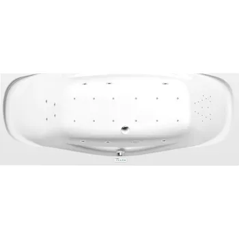 Vana Polysan GARDA hydromasážní vana, 190x90x44cm, Highline Hydro-Air, chrom, 14111.6010