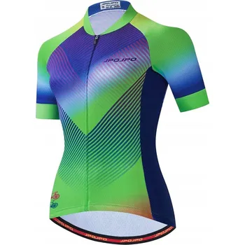 cyklistický dres JPOJPO dámský MTB cyklistický teplákovka s krátkým rukávem, reflexní, vel.
