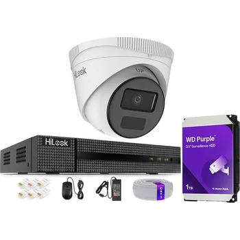 IP kamera IP Monitorovací Sada pro Dům, 4Mpx Kamera přes Kroucenou Dvoulinku, Záznamové Zařízení, 1TB Disk