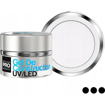 Lak na nehty Stavební gel UV/LED 07 SNOWY WHITE 30 ml. Mollon