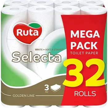 Toaletní papír Suchý toaletní papír bez vůně Ruta 32 ks