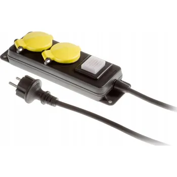 Napájecí kabel Prodlužovací Kabel páska Plast-Rol 5 m 2 ks černá