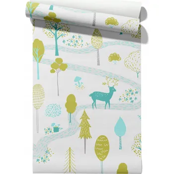 Tapeta Vliesová tapeta dětská Les, role tapety 50 cm x 6,1 m